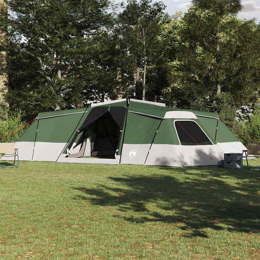 Family Tent 16-Person Waterproof Green Taffeta