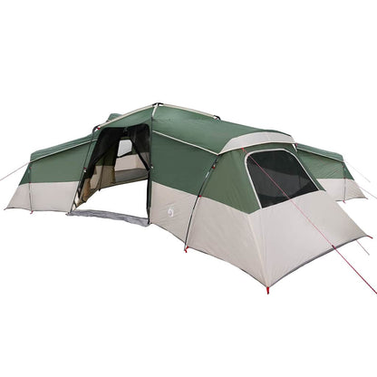 Family Tent with Roof Green 833 x 585 x 216 cm Taffeta