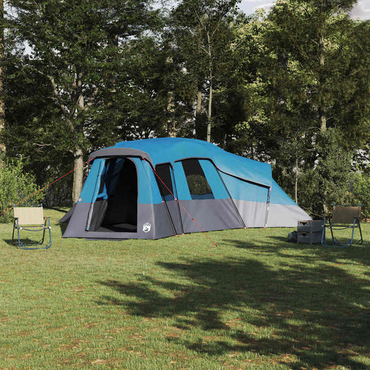 Family Tent 20-Person Waterproof Blue Taffeta
