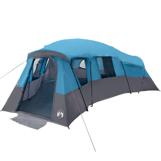 Family Tent 20-Person Waterproof Blue Taffeta