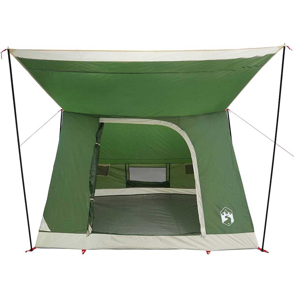 Camping Tent with Roof Green 282 x 225 x 154 cm Taffeta