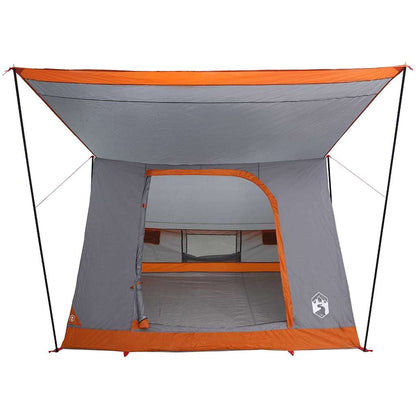 Camping Tent Grey and Orange 282 x 225 x 154 cm Taffeta