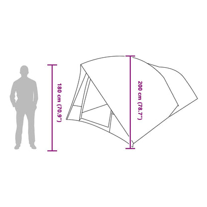 Tunnel tent with Roof Green 500 x 348 x 200 cm Taffeta