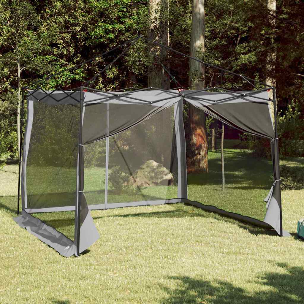 Inner Tent with Roof Grey and Orange 303 x 303 x 196 cm Taffeta