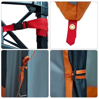 Inner Tent with Roof Grey and Orange 290 x 288 x 234 cm Taffeta