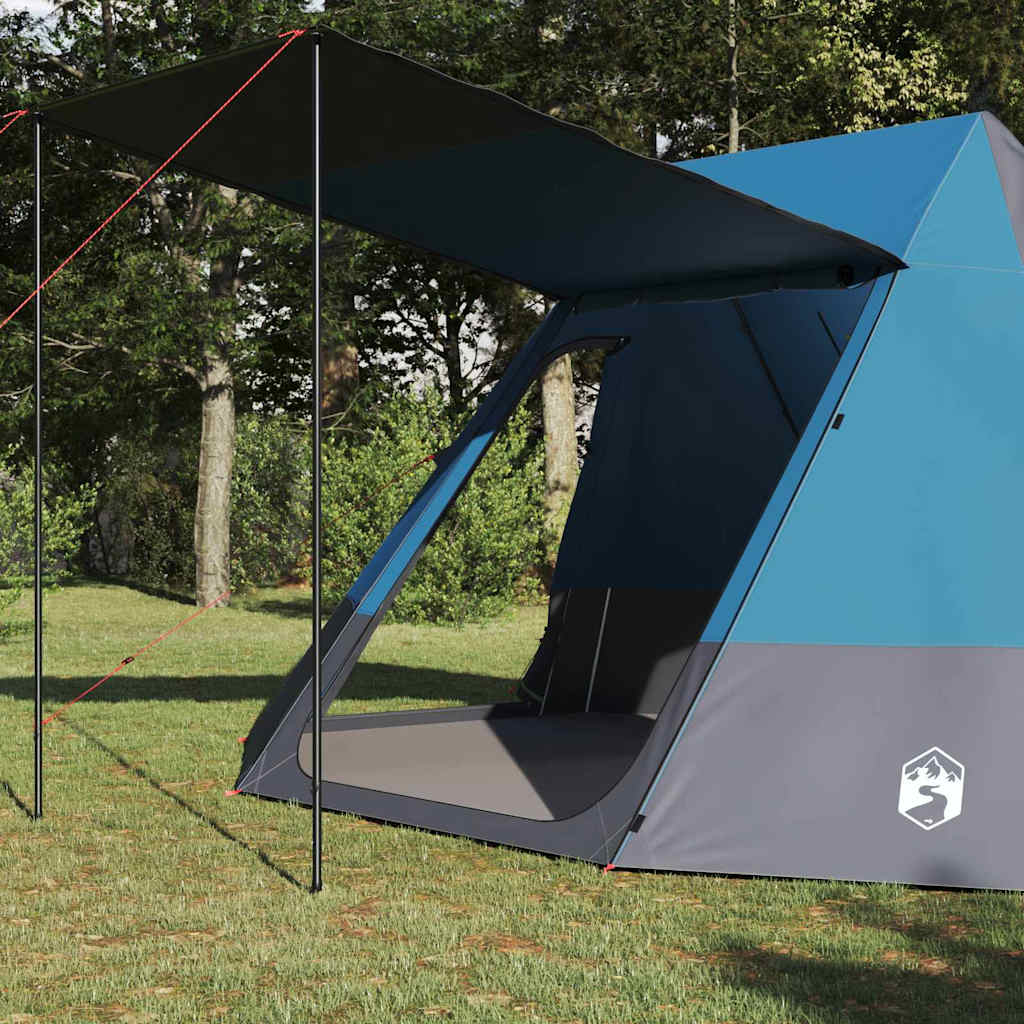 Camping Tent with Roof Blue 482 x 360 x 227 cm Taffeta