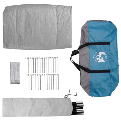 Camping Tent with Roof Blue 275 x 230 x 140 cm Taffeta