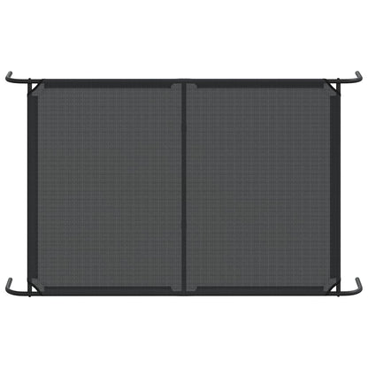 Elevated Dog Bed Black 59.1"x35.4"x7.9" Textilene and Steel