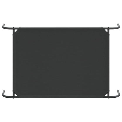 Elevated Dog Bed Black 43.3"x25.6"x7.9" Oxford Fabric and Steel