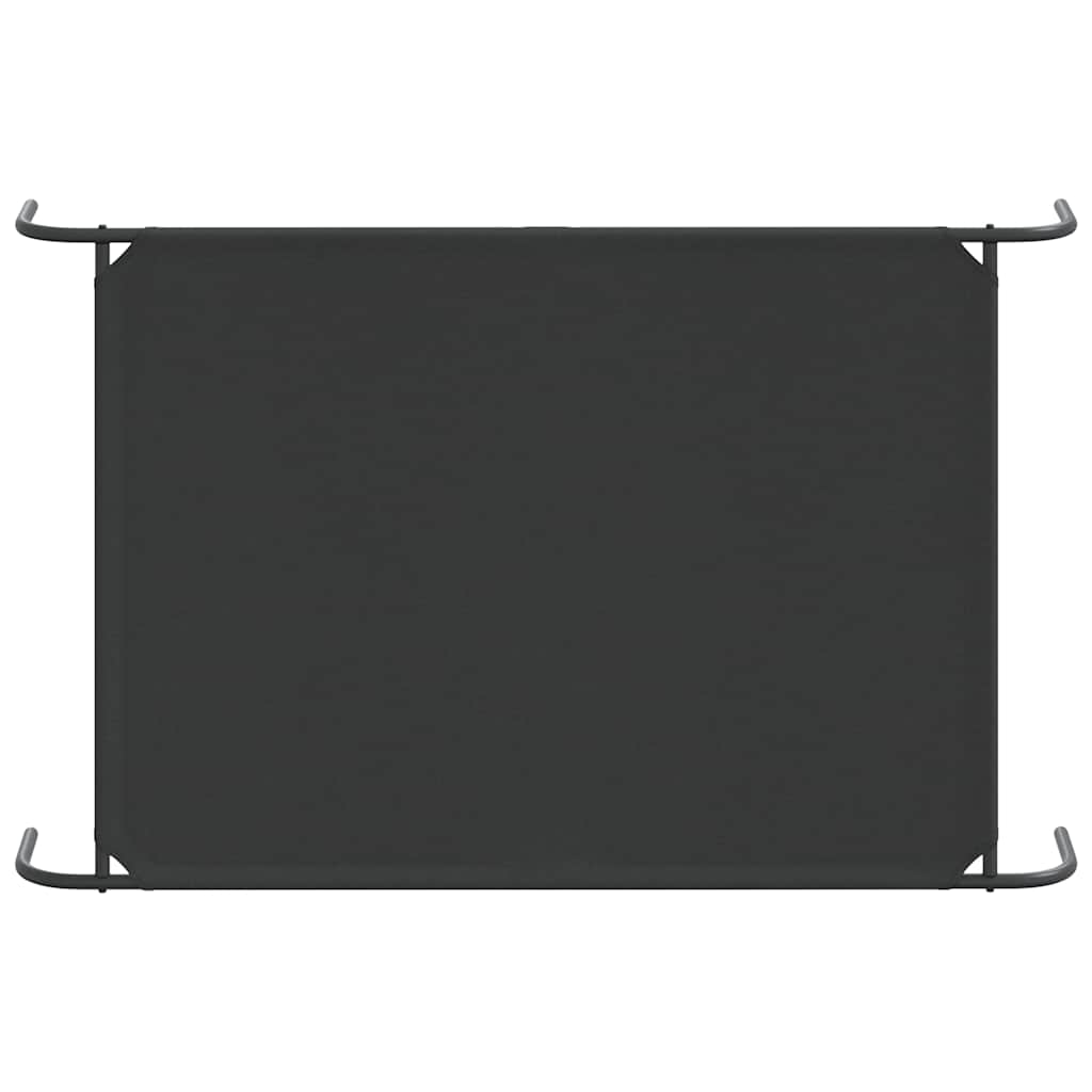 Elevated Dog Bed Black 51.2"x31.5"x7.9" Oxford Fabric and Steel