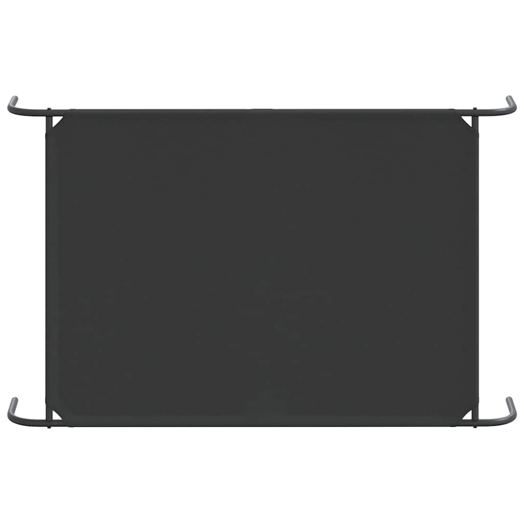 Elevated Dog Bed Black 59.1"x35.4"x7.9" Oxford Fabric and Steel