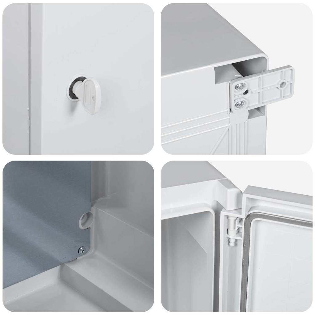 Control Cabinet Grey 57 x 24.5 x 70 cm ABS Plastic