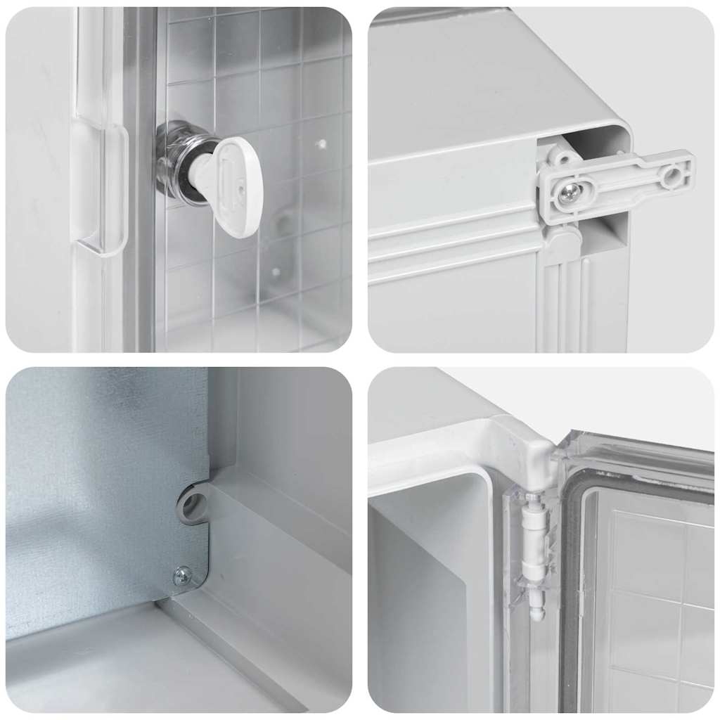 Control Cabinet Grey 25 x 13 x 24 cm ABS Plastic