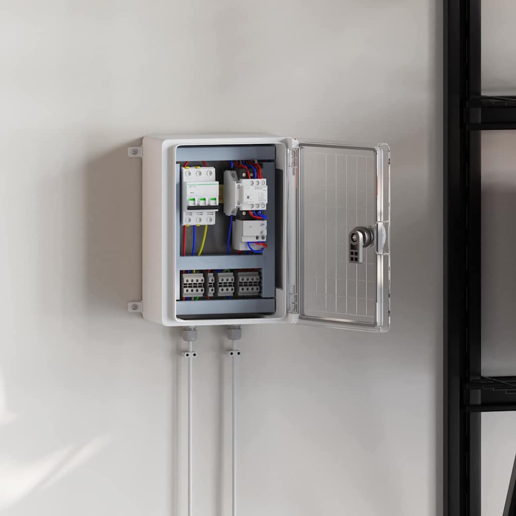 Control Cabinet Grey 28 x 13 x 28 cm ABS Plastic