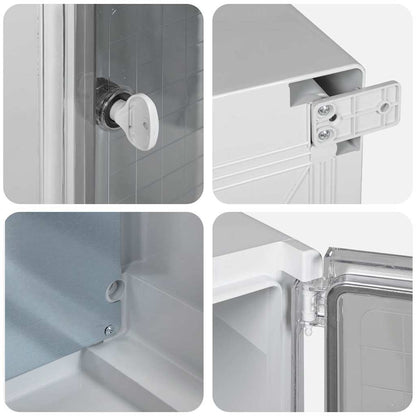 Control Cabinet Grey 32 x 13 x 33 cm ABS Plastic