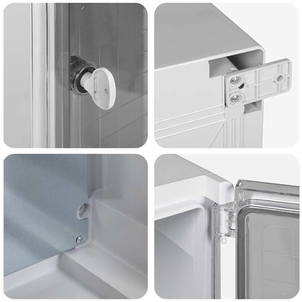 Control Cabinet Grey 37 x 16.5 x 40 cm ABS Plastic