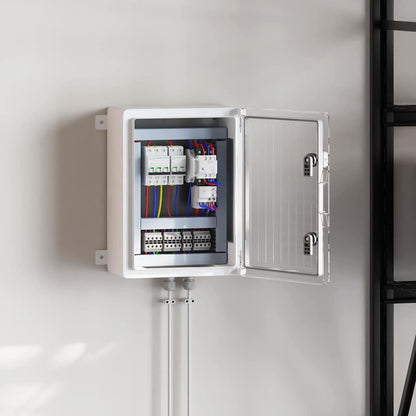 Control Cabinet Grey 37 x 19.5 x 40 cm ABS Plastic