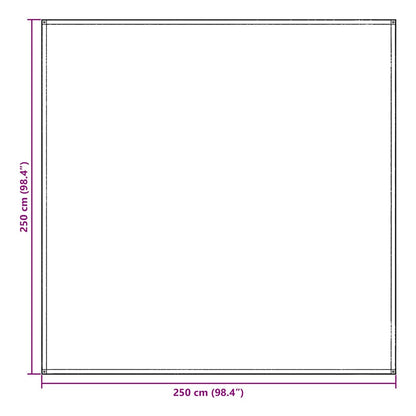 Tent Carpet Folding Blue and Grey 250 x 250 cm Polyethylene