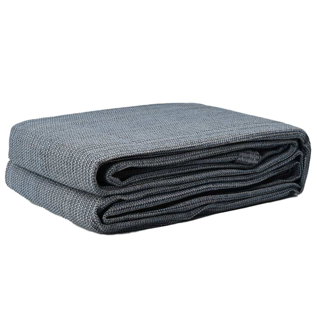 Tent Carpet Folding Blue and Grey 300 x 250 cm Polyethylene
