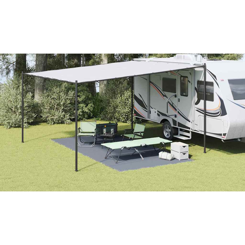 Tent Carpet Folding Blue and Grey 500 x 250 cm Polyethylene