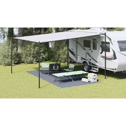 Tent Carpet Folding Blue and Grey 500 x 250 cm Polyethylene