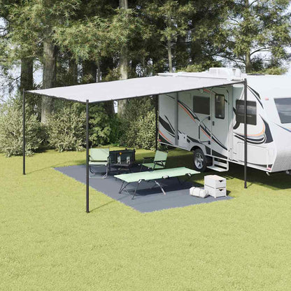 Tent Carpet Folding Blue and Grey 550 x 250 cm Polyethylene
