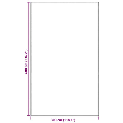 Tent Carpet Folding Blue and Grey 600 x 300 cm Polyethylene