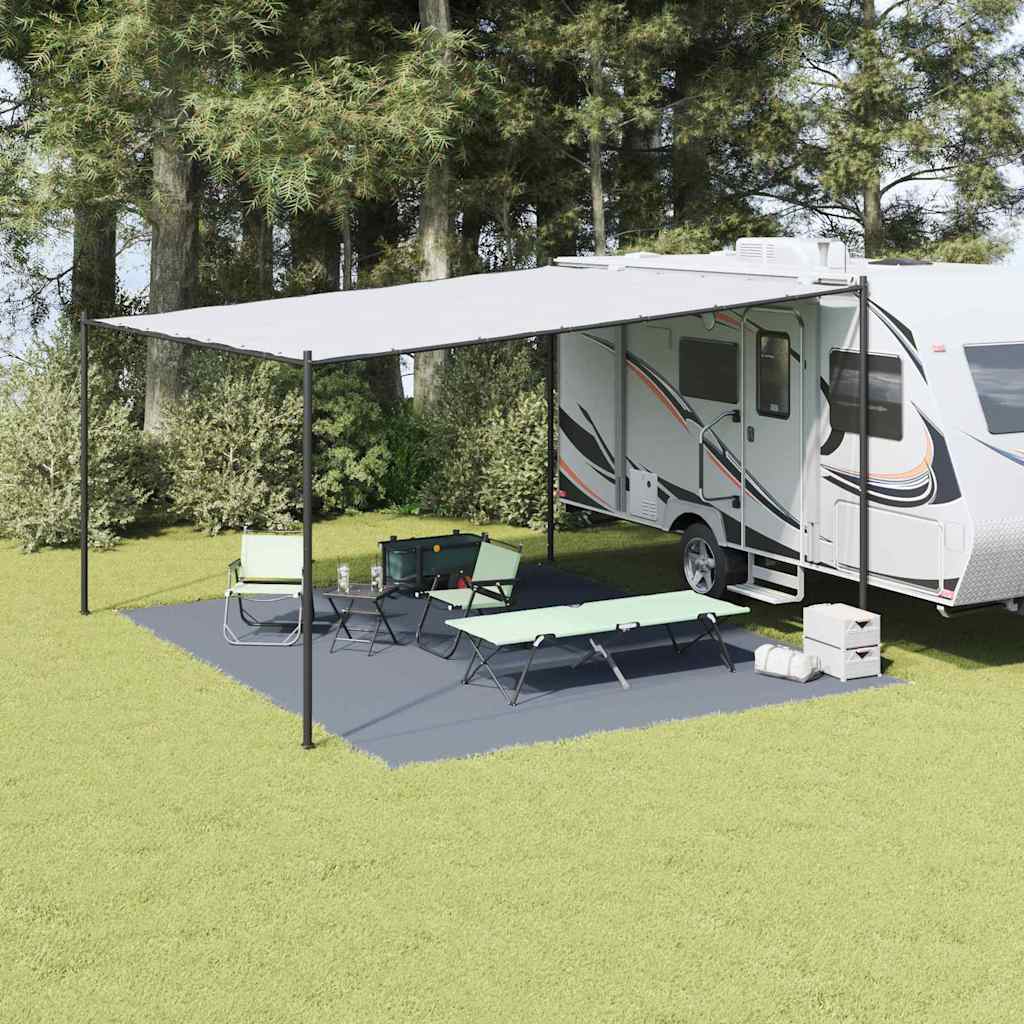 Tent Carpet Folding Blue and Grey 500 x 400 cm Polyethylene