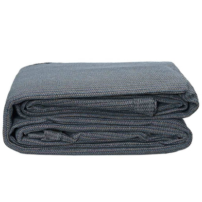 Tent Carpet Folding Blue and Grey 500 x 400 cm Polyethylene