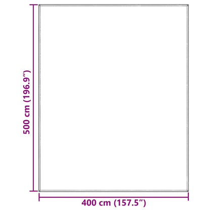 Tent Carpet Folding Blue and Grey 500 x 400 cm Polyethylene
