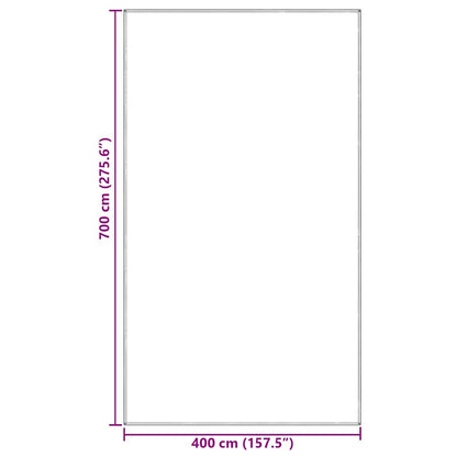 Tent Carpet Folding Blue and Grey 700 x 400 cm Polyethylene
