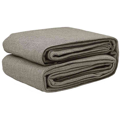Tent Carpet Folding Manual Light Grey 400 x 200 cm Polyethylene