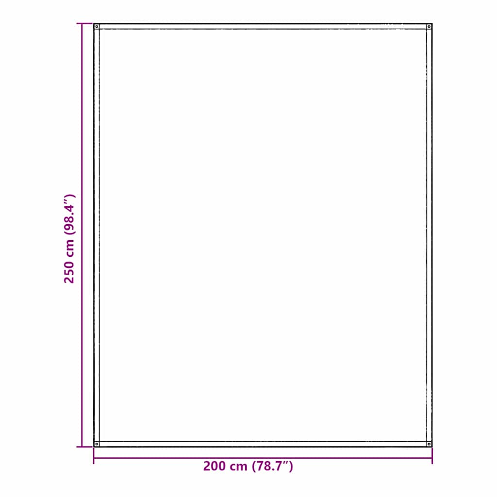 Tent Carpet Folding Manual Light Grey 200 x 250 cm Polyethylene