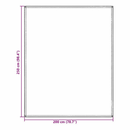 Tent Carpet Folding Manual Light Grey 200 x 250 cm Polyethylene