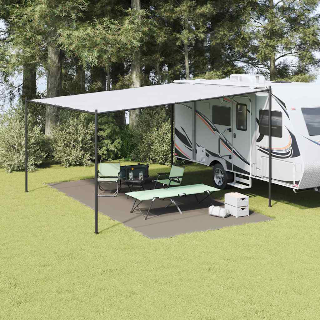 Tent Carpet Folding Manual Light Grey 600 x 300 cm Polyethylene