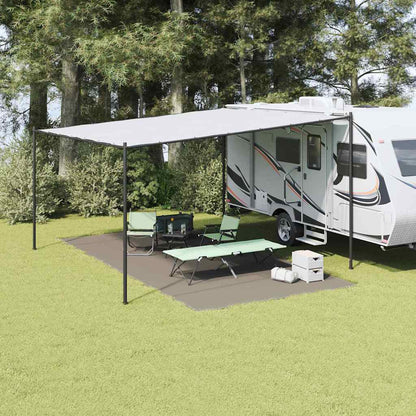 Tent Carpet Folding Manual Light Grey 600 x 300 cm Polyethylene