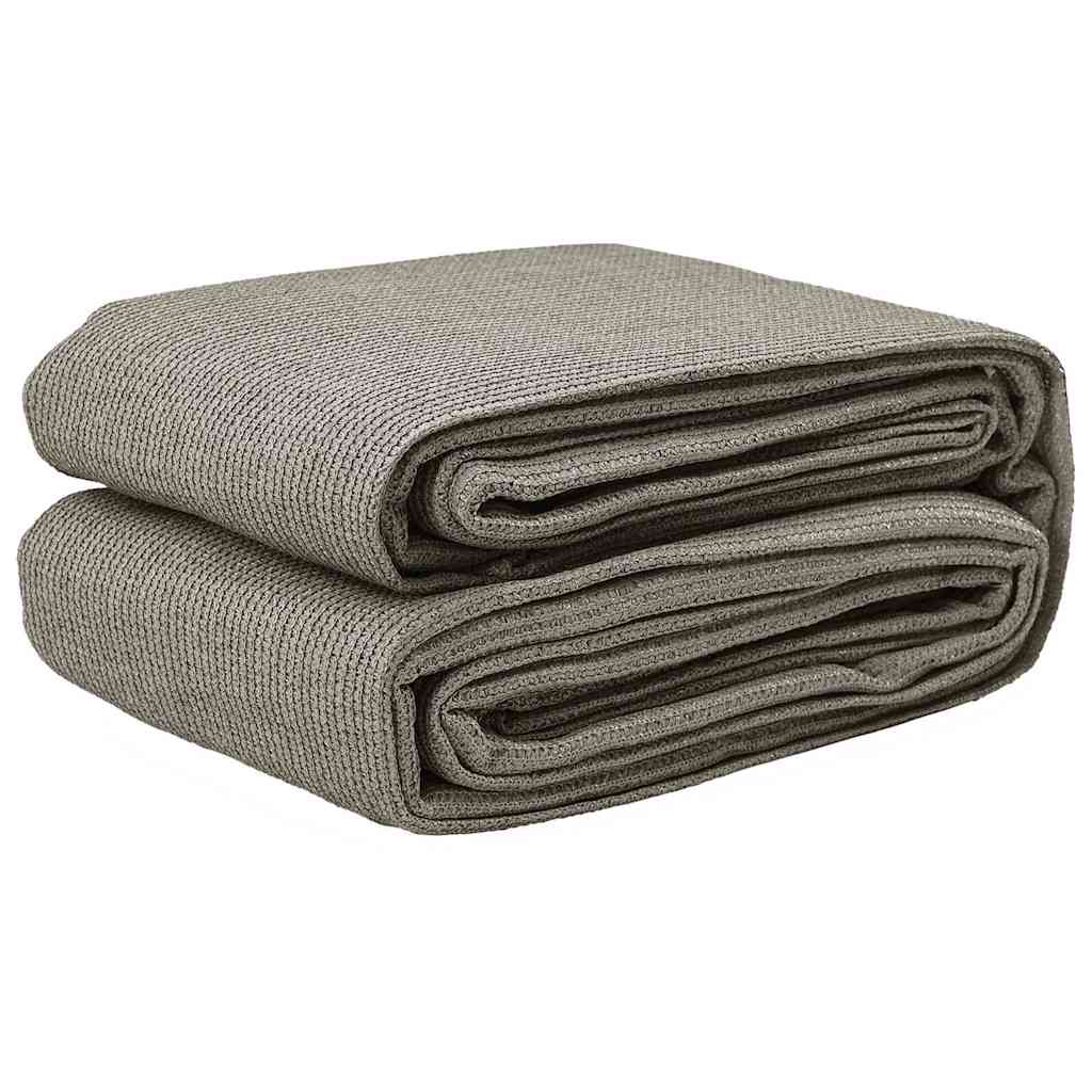 Tent Carpet Folding Manual Light Grey 400 x 400 cm Polyethylene