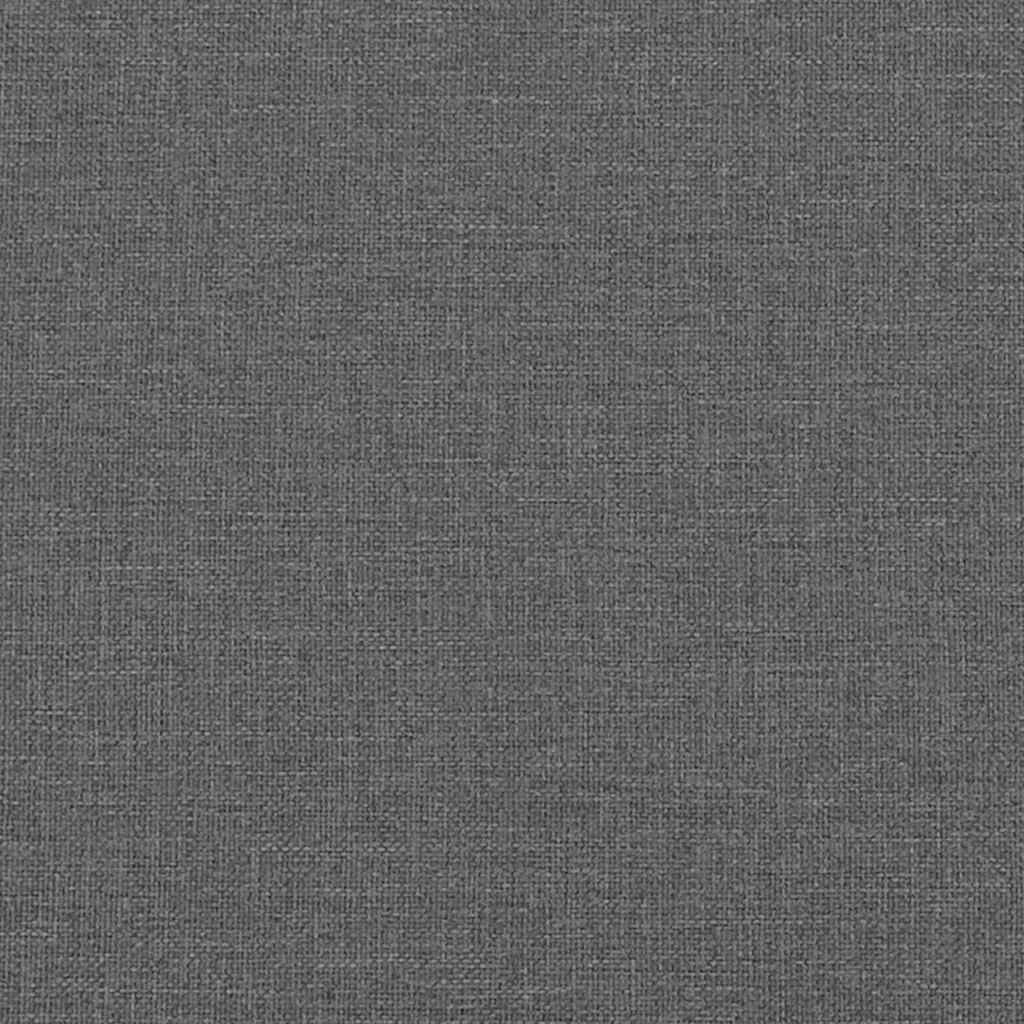 Bench with Cushion Dark Grey 44.49 x 22.44 x 15.35 in Fabric