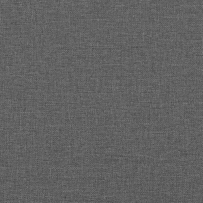 Bench with Cushion Dark Grey 44.49 x 22.44 x 15.35 in Fabric