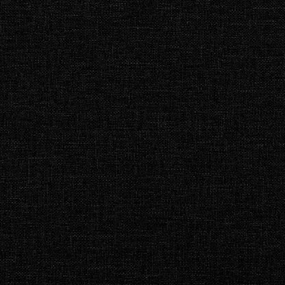 Bench with Cushion Black 44.49 x 22.44 x 15.35 in Fabric