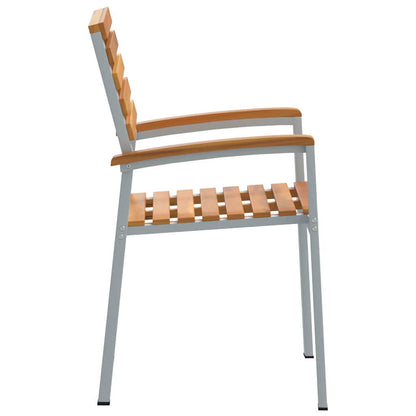 Garden Chair 4 pcs Brown 56 x 57 x 87 cm Solid Acacia Wood