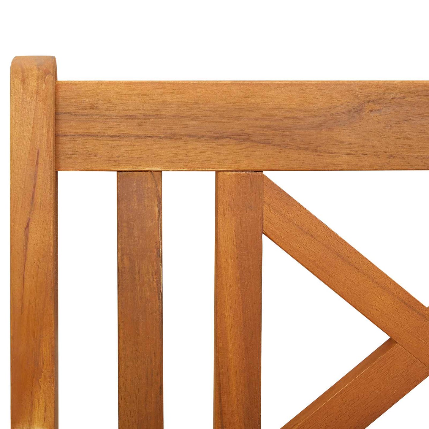 Outdoor Bench Natural 110 x 56 x 90 cm Solid Acacia Wood