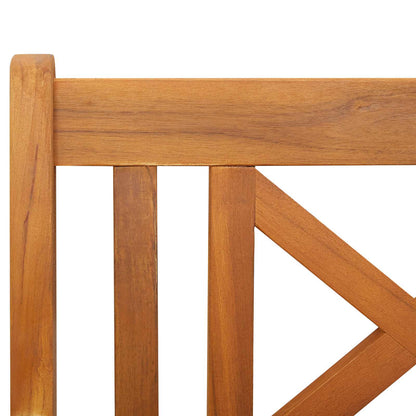 Outdoor Bench Natural 110 x 56 x 90 cm Solid Acacia Wood
