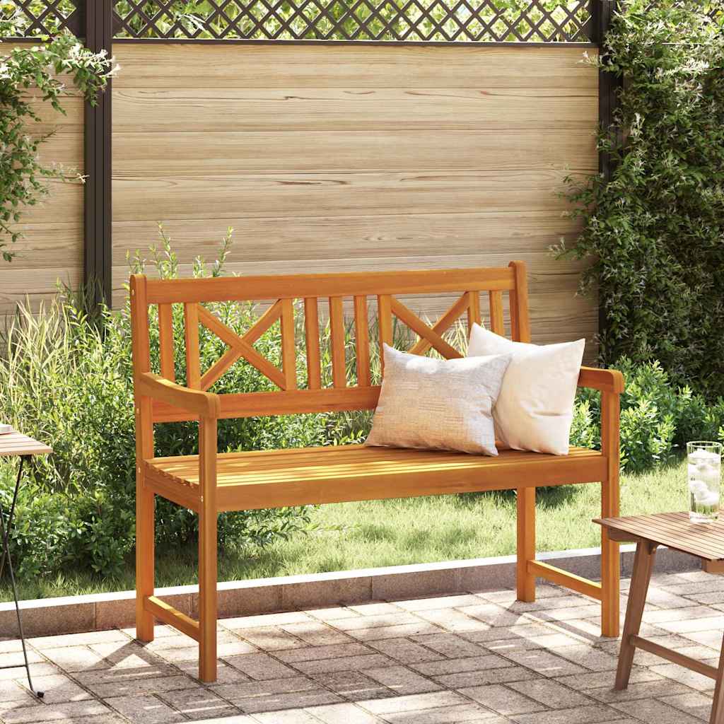 Garden Bench Brown 110 x 56 x 90cm Solid Acacia wood