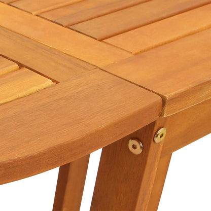 Garden Table Folding Brown 110 x 60 x 72 cm Solid Acacia Wood