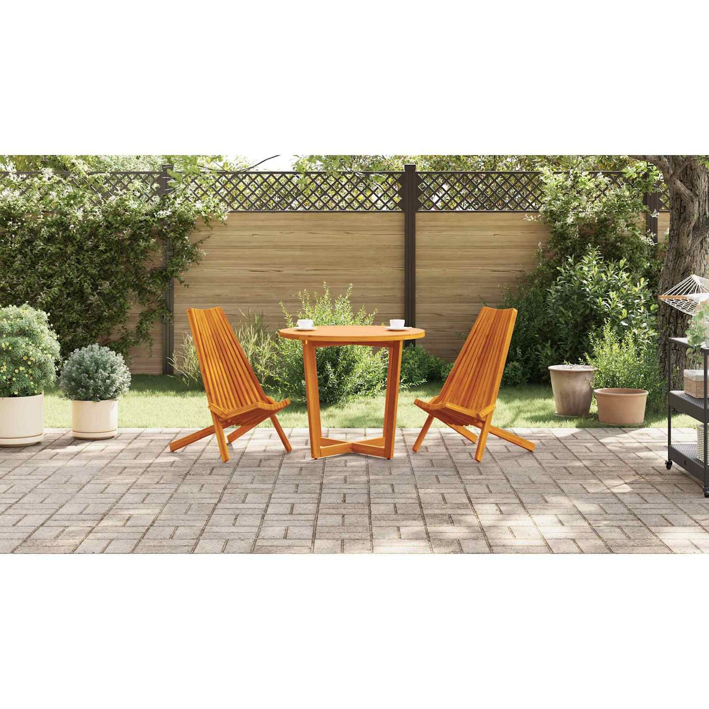 Chair 2 pcs Brown 69 x 56 x 84 cm Solid Acacia Wood