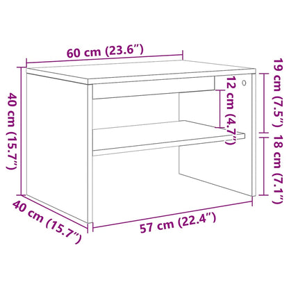 TV Cabinet Sonoma Oak 60x40x40 cm Engineered Wood