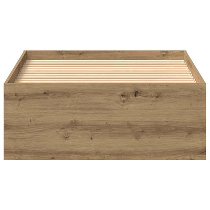 Bed Frame without Mattress Artisan Oak 75x190 cm Engineered Wood