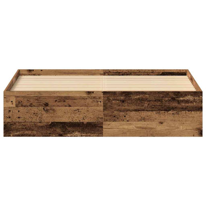 Bed Frame without Mattress Old Wood 150x200 cm Engineered Wood