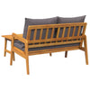 2-Piece Bistro Set with Cushions - Made of Solid Acacia Wood